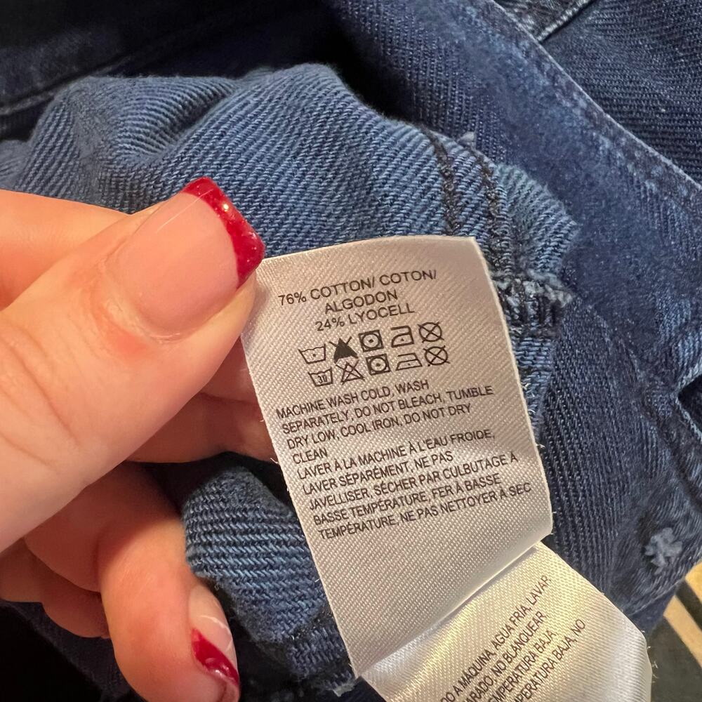 Lucky Brand Dark Blue Denim Short Jumpsuit - Picture 8 of 8